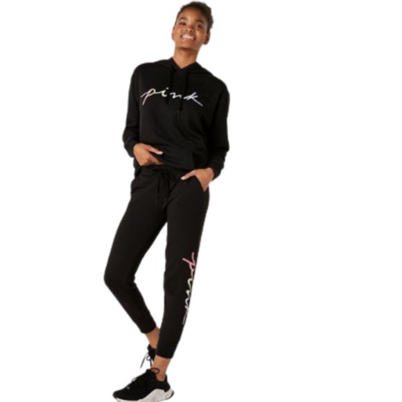Victoria's Secret PINK Women's Everyday Lounge Skinny Jogger Black Large NWT - Picture 1 of 10